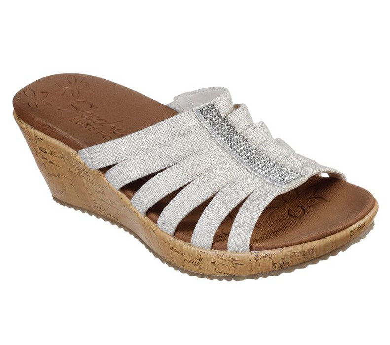 Skechers Dam Beige Kilar Sandaler - Beverlee - Rebel Play - Sverige (FHUJM-4971)